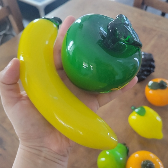 12 Glass Murano Style fruits and vegetables - Picture 6 of 8